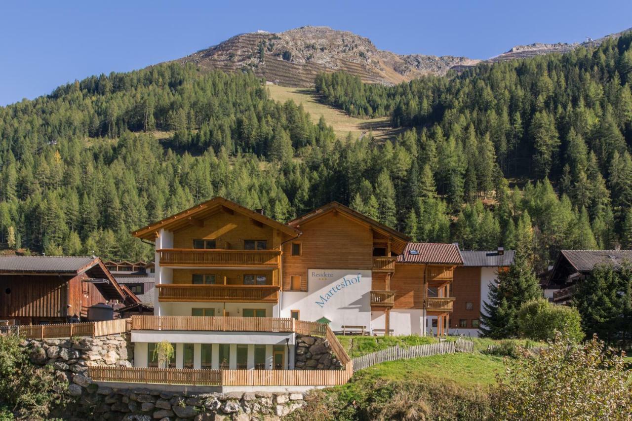 Apparthotel Marteshof Pfelders Bagian luar foto